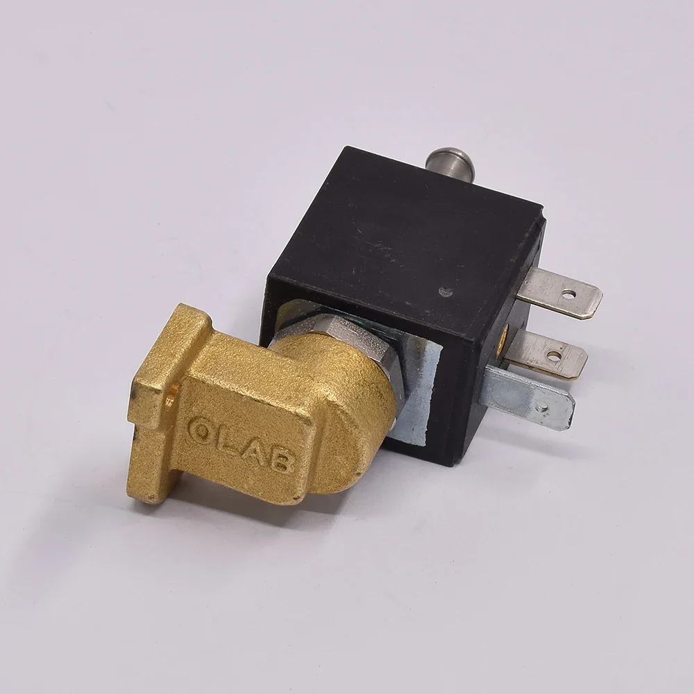 1pc OLAB 9000BH AC 220V 230V 2-Position 3-Way Electric Brass Solenoid Valve for Coffee Machine