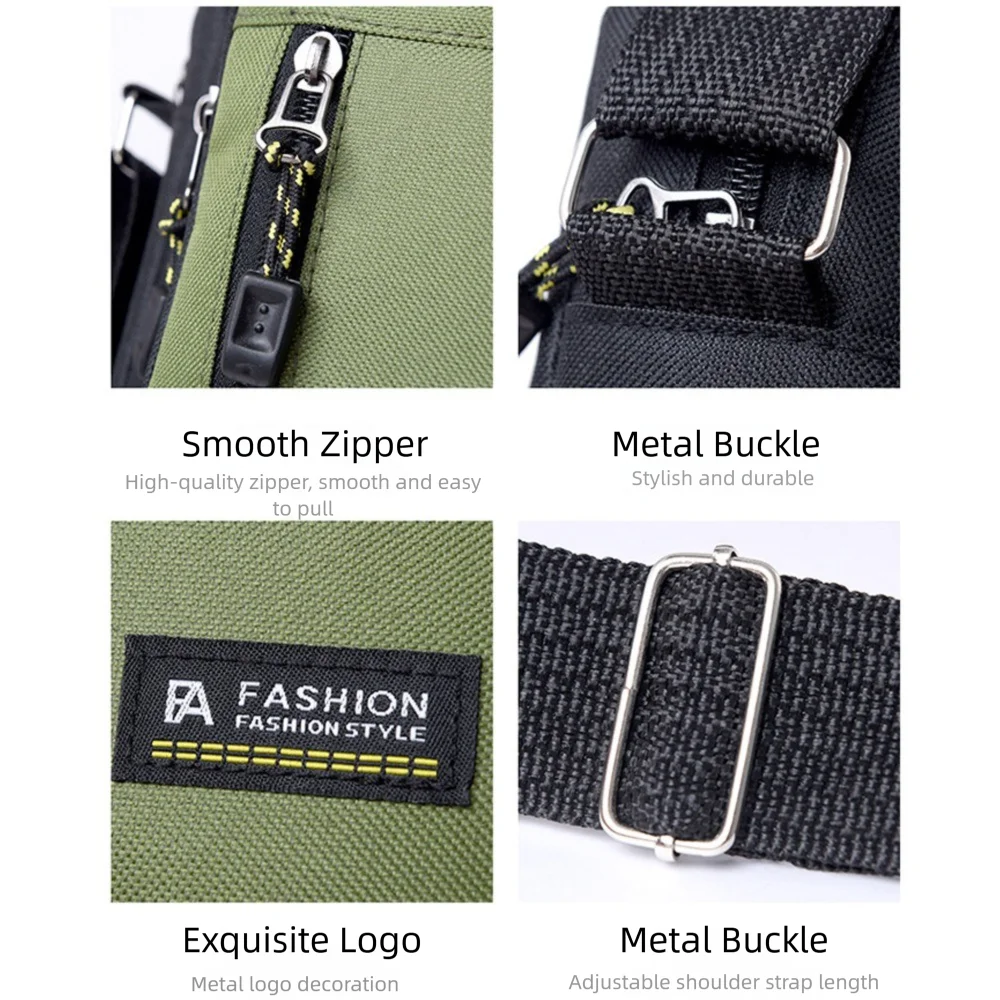 

New Casual Crossbody Bag Lightweight Multi-Functional Messenger Bag Shoulder Bag Outdoor Sport