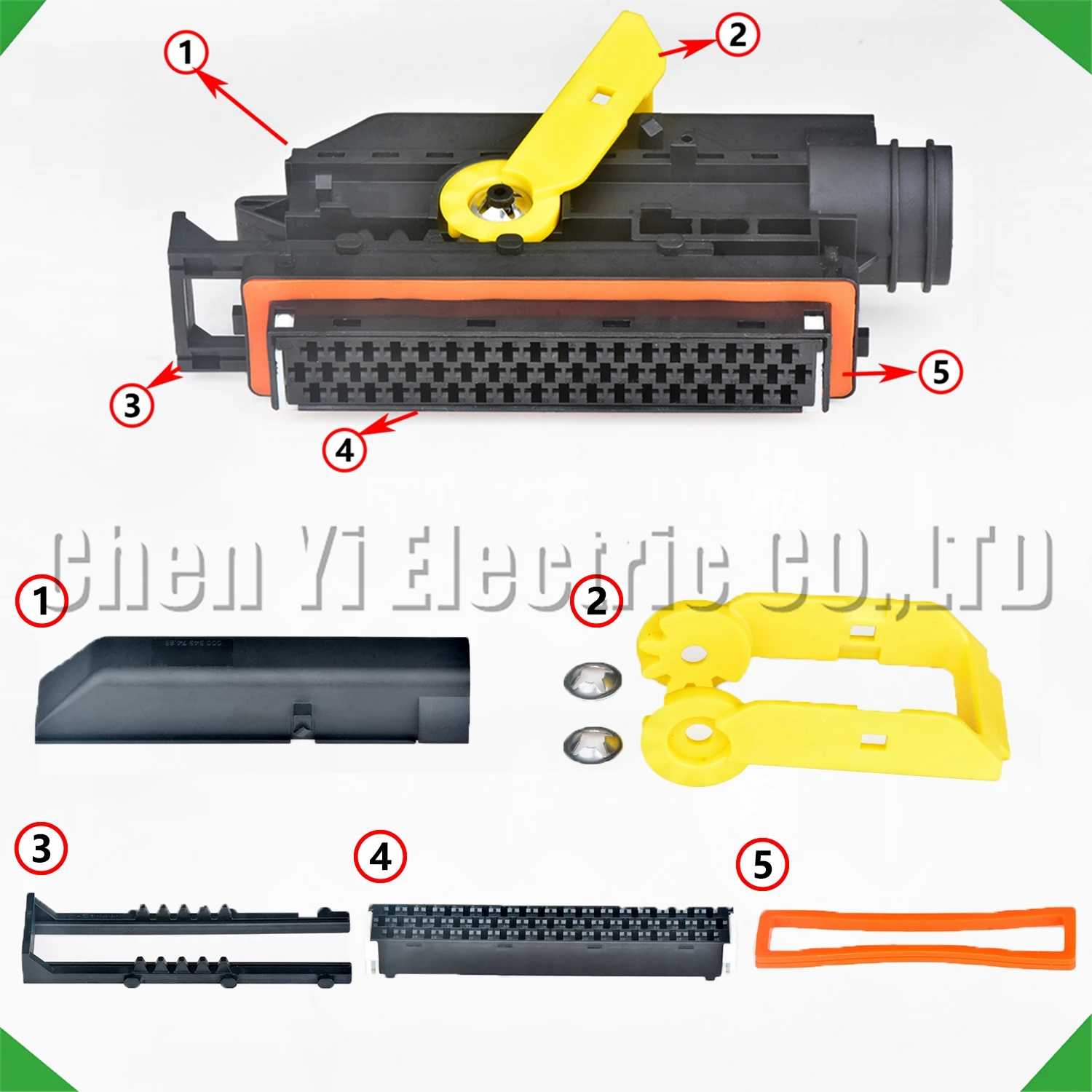55 Pin Automotive Connectors truck Wire harness Plug A0045450426 A4574434140 A0084462840 1718248-1