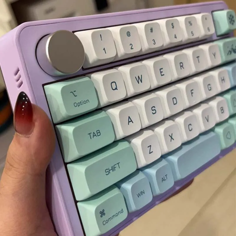 MK40 Gaming Mechanical Keyboard Customizable Macro Programming 38keys 2.4G+BT+Wired Keyboard Office E-Sports One-Hand Keyboard