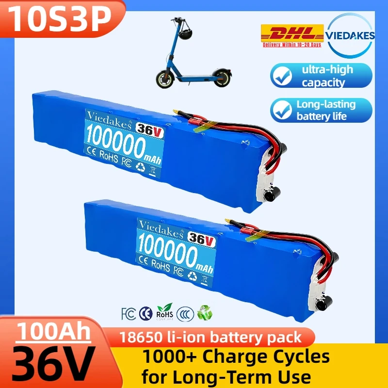 

10S3P 36V 7.8-20Ah 36V lithium battery pack 18650 lithium battery suitable for Xiaomi M365 battery