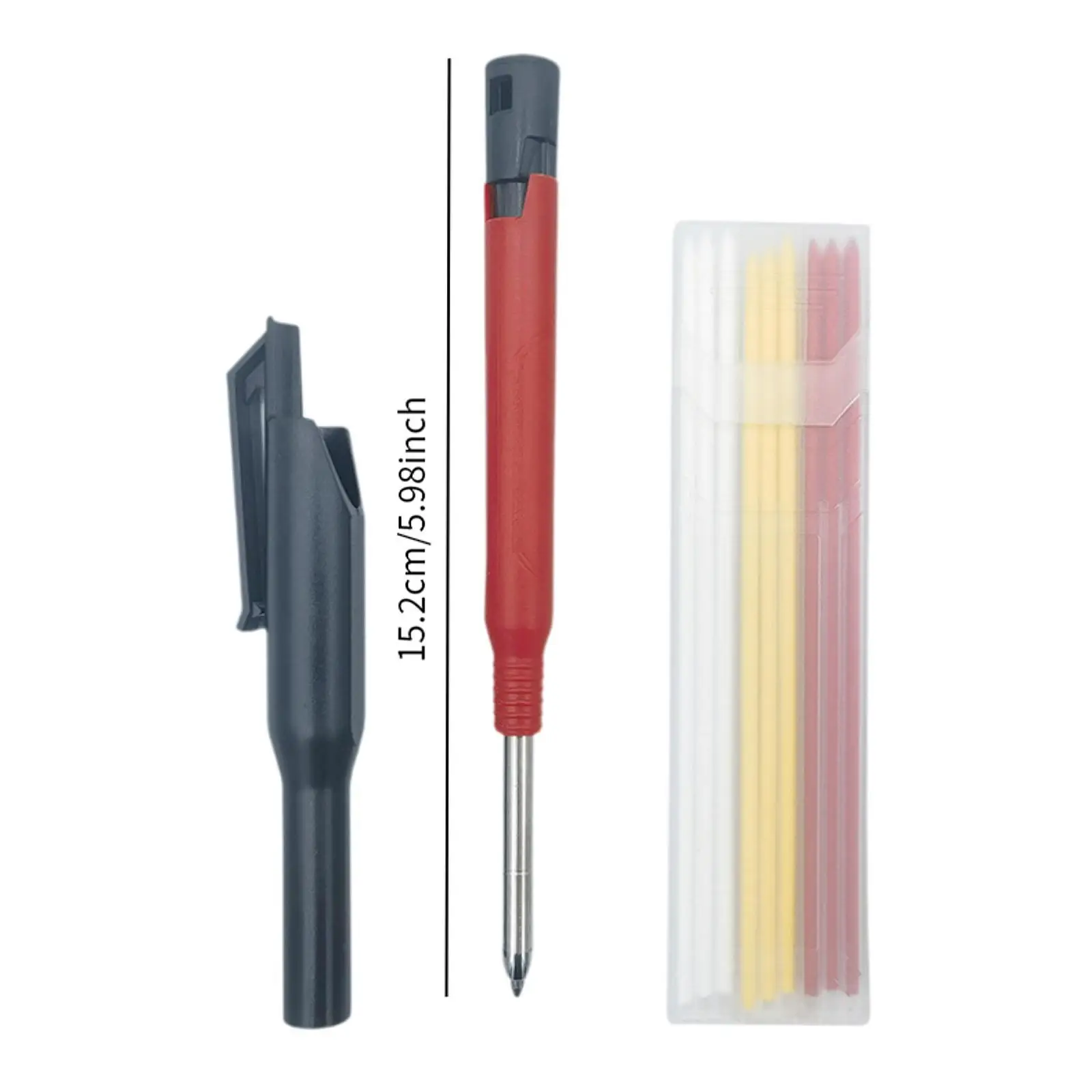 Carpenter Pencil Professional Accurate Practical Sturdy Creative Mechanical Pencil for Painting Metal Canvas Drafting Drawing