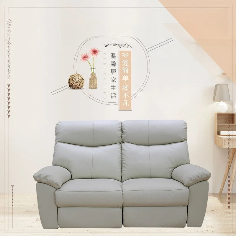 Electric three-person sofa  hotel living room space capsule multi-functional leather sofa small apartment