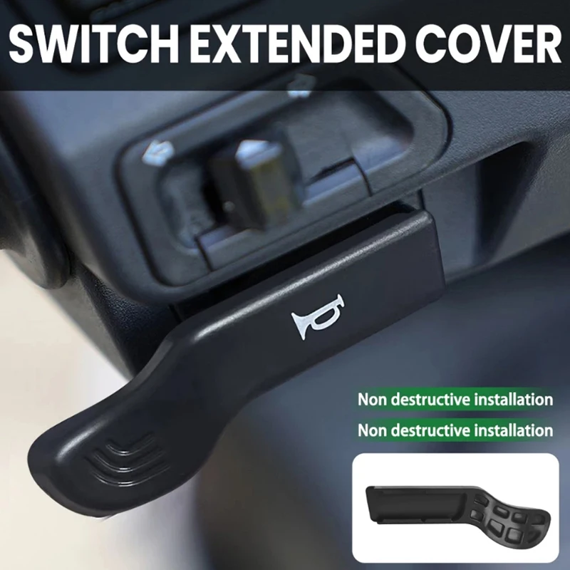 1 زوج العالمي للدراجات النارية تعديل بدء التبديل زر القرن التبديل موسع تمديد مفاتيح المطاط زر القرن التبديل #4