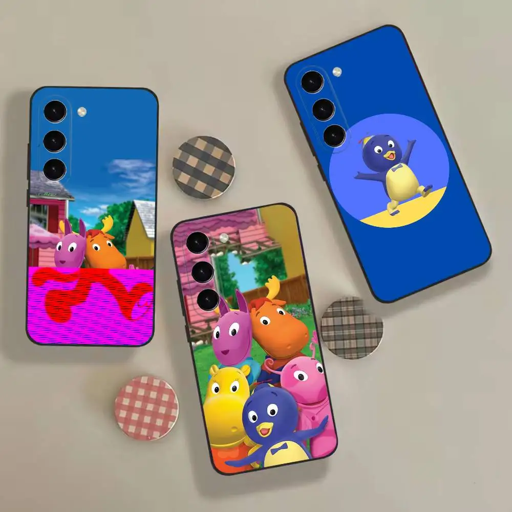 Cartoon T-The B-Backyardigans Fashion Black coque Phone Case For Samsung Galaxy A12,22,32,52,53,71,73, Note9,10,20 Ultra