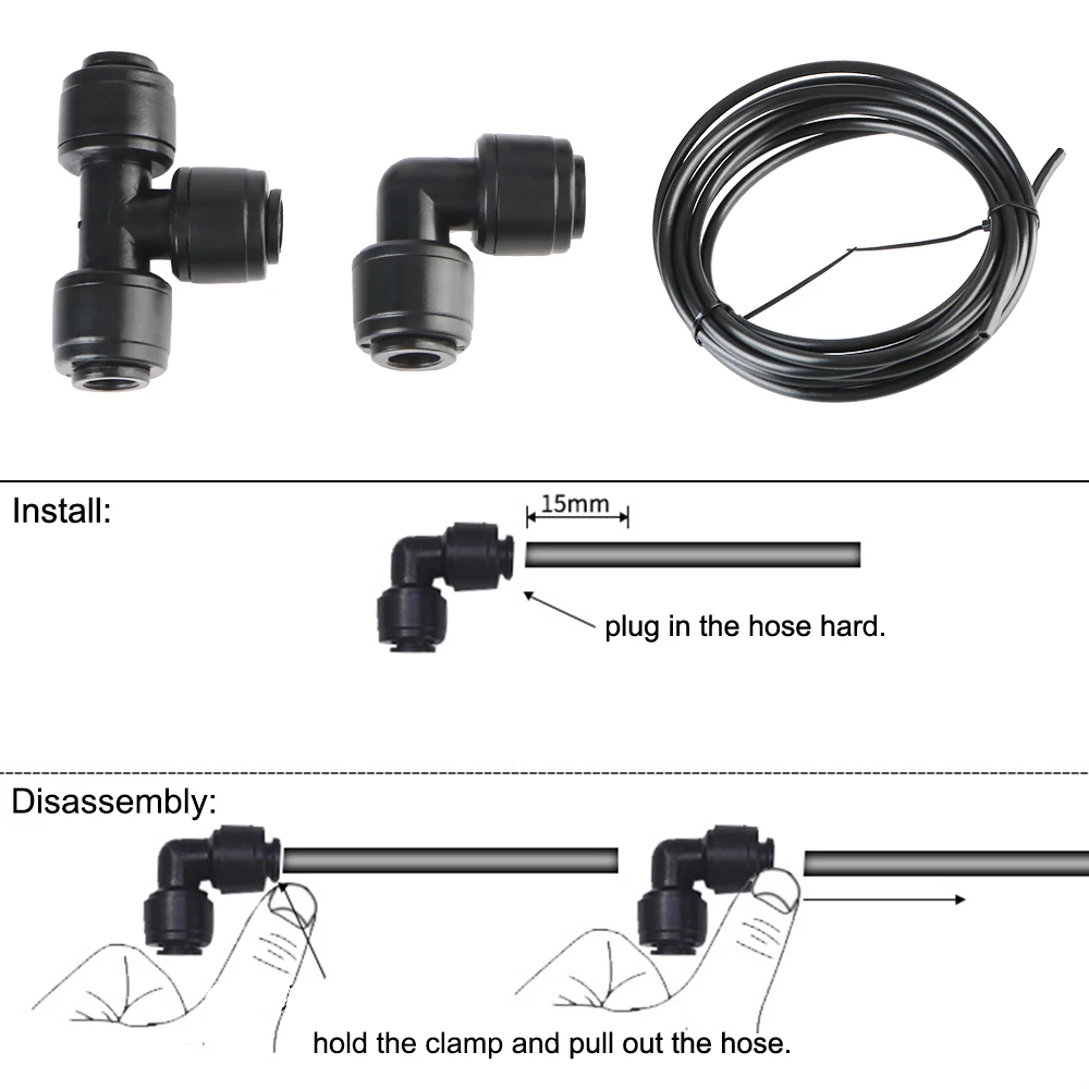 

Irrigation Timer System Double Pump 10m Hose Electronic Spraying Set ​Automatic Watering Spray System 4 Spray Nozzles