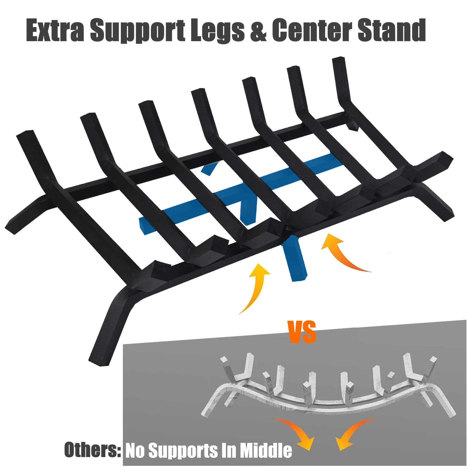30 بوصة الموقد صر 4/5 "الربعة الصلبة الصلب الموقد النار الرف ارتفاع درجة الحرارة مقاومة الخشب تخزين الرف #4