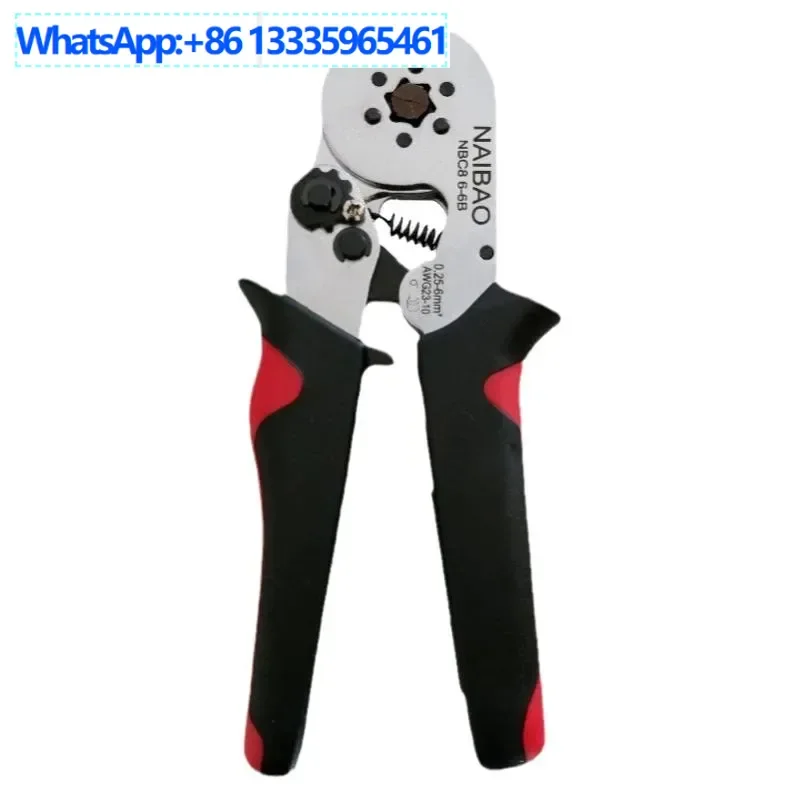 

4PCS Tubular terminal crimping pliers VE Tubular needle terminal crimping pliers HSC8 6-4 Cold pressed European style