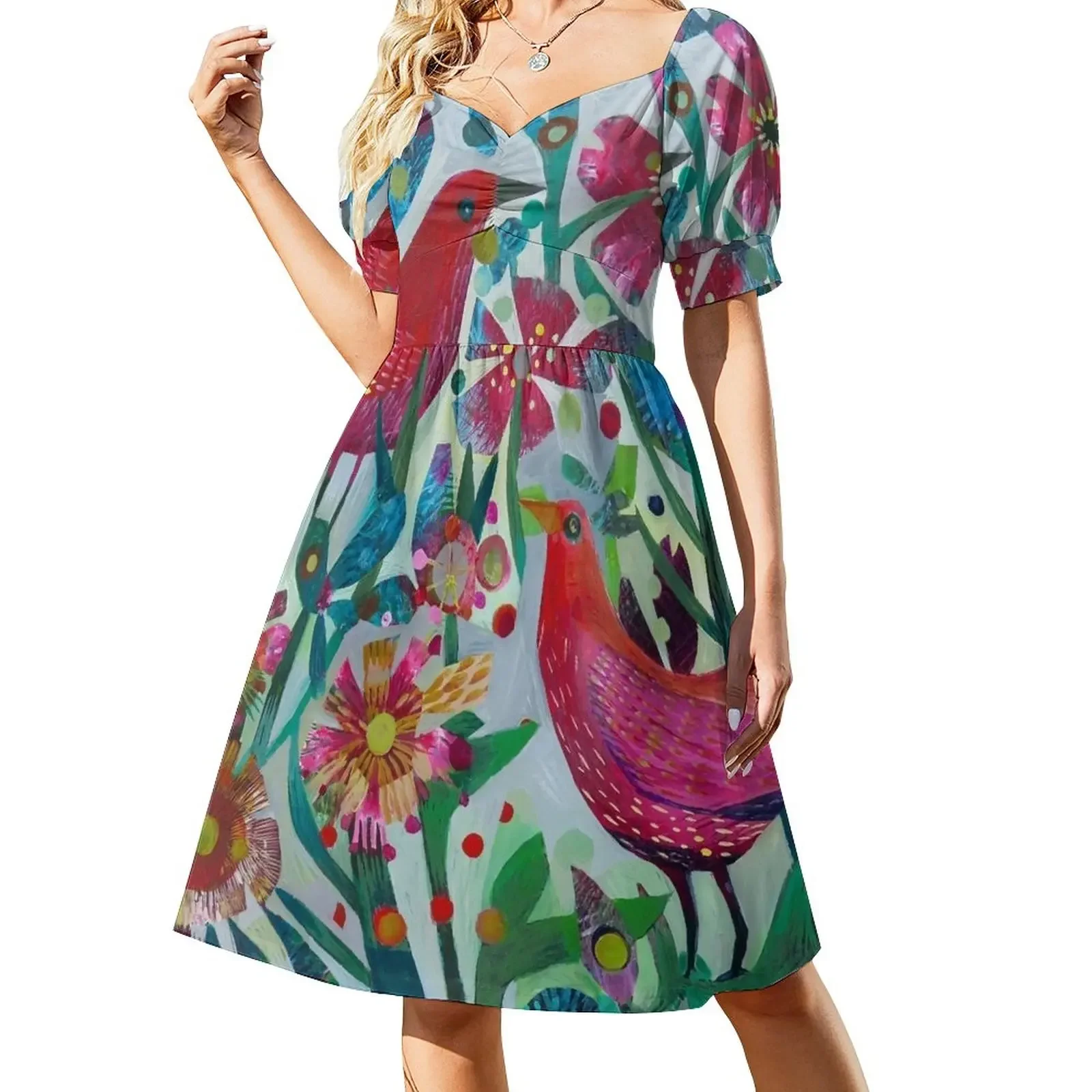 

A new day Short-Sleeved Dress Cocktail of dresses Female dress chic and elegant woman dress