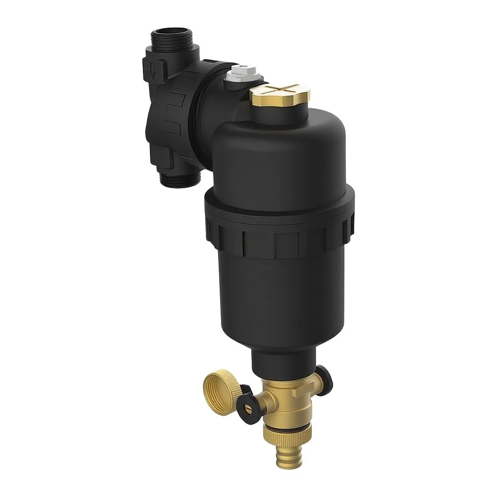 DN20 DN25 Wall Mounted Boiler Filter For Underfloor Heating Dual Filtration Magnetic Ring Mesh Reduce Maintenance Cost