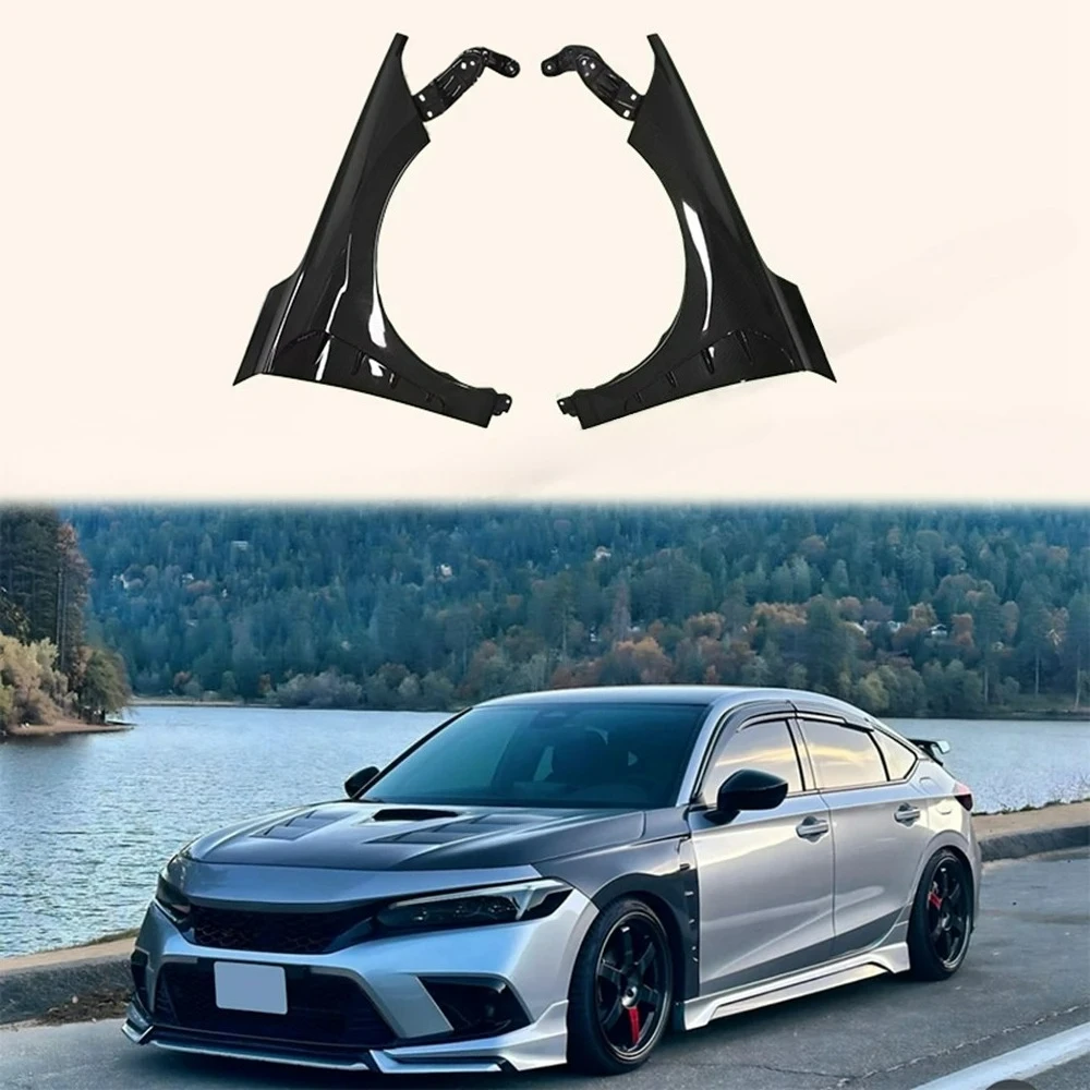 

Sporty FORHonda Civic 11th 2022-2023 FE1 Sedan Vented Fender Replacement Carbon Fiber