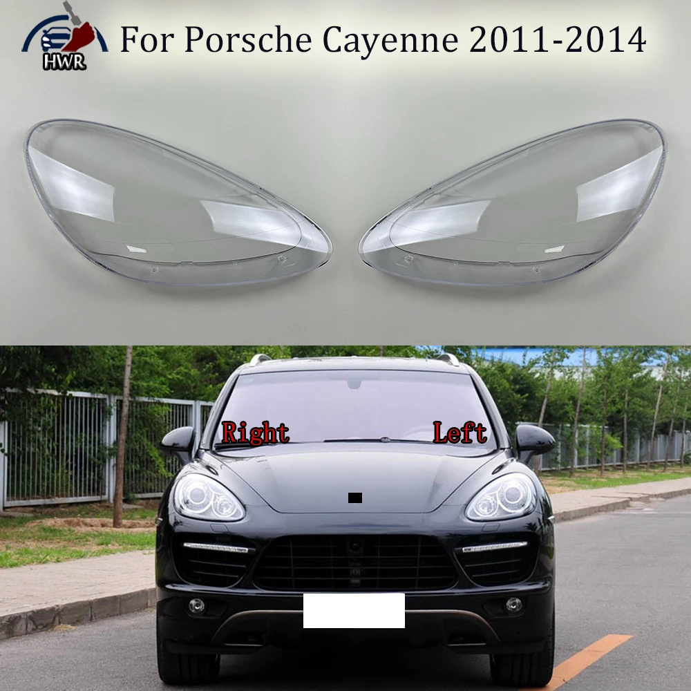 

For Porsche Cayenne 2011 2012 2013 2014 Front Headlamp Cover Transparent Lampshade Headlight Shell Lamp Shade Plexiglass