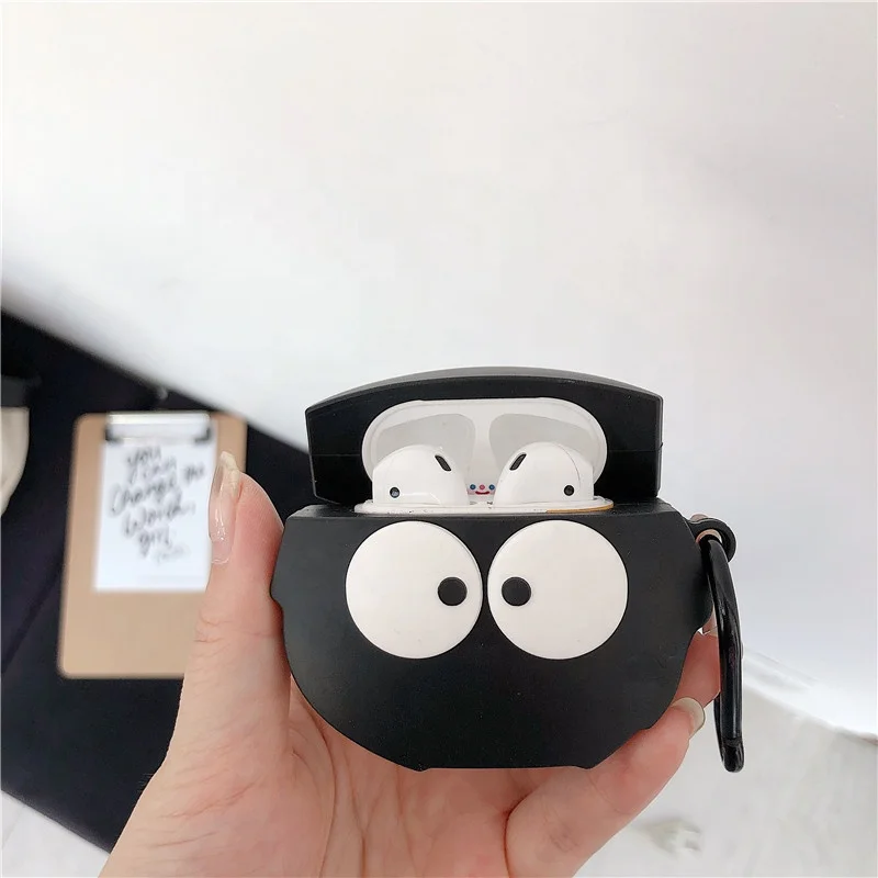 소프트 실리콘 무선 이어버드 보호 커버 케이스, 패션 3D 푸드 디자이너, 애플 에어팟 2, 에어팟 프로용