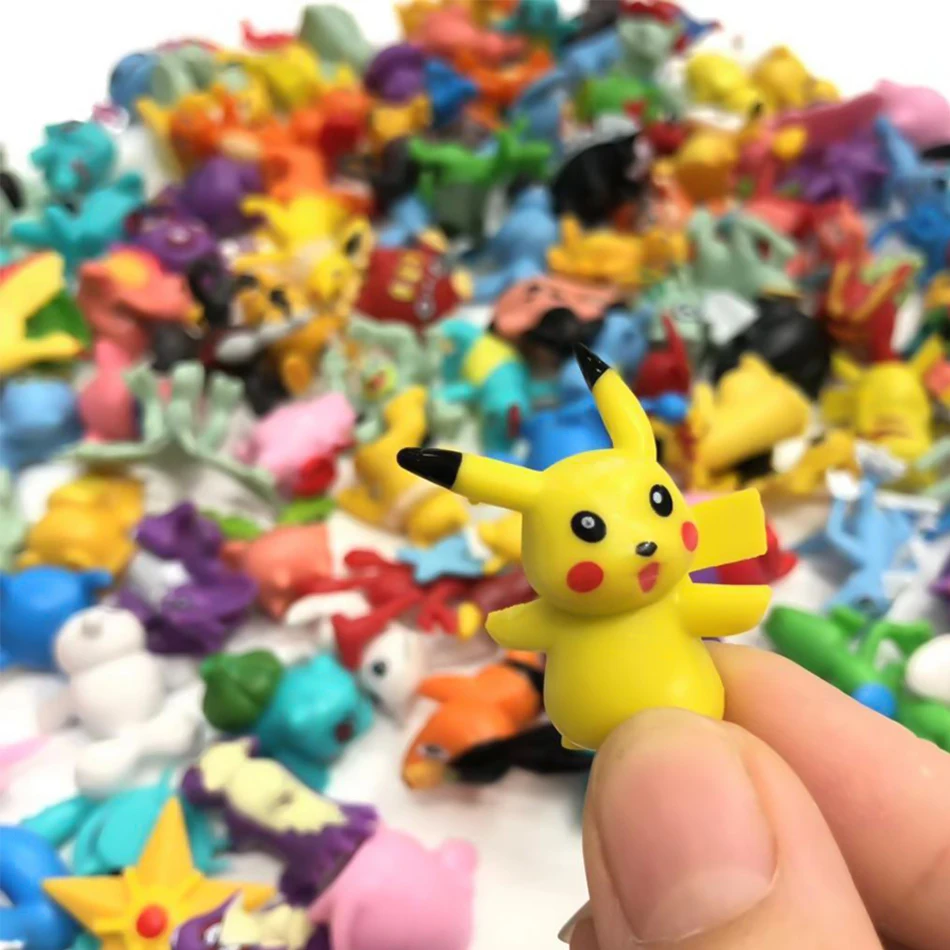 24-144 Pcs Pokemon Pikachu Figure 2-3CM Mini Figures Action PVC Model Toys Anime Kids Collect Dolls Birthday Christmas Gifts