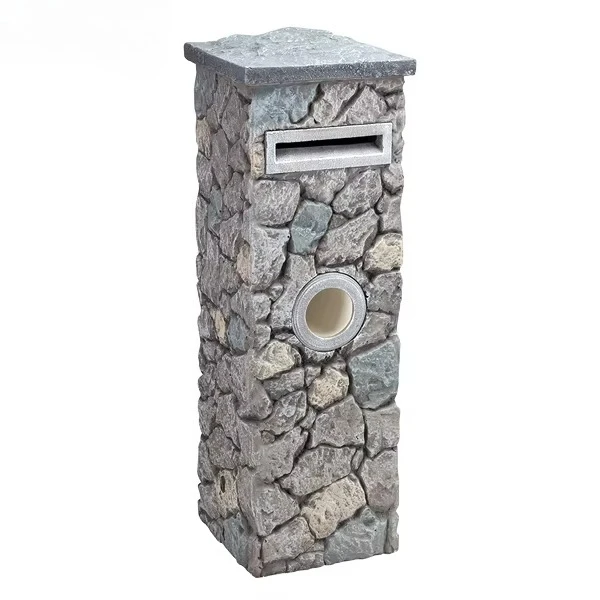 Cheap Price Standing Mailox Cement Mail Box Stone Letter Box