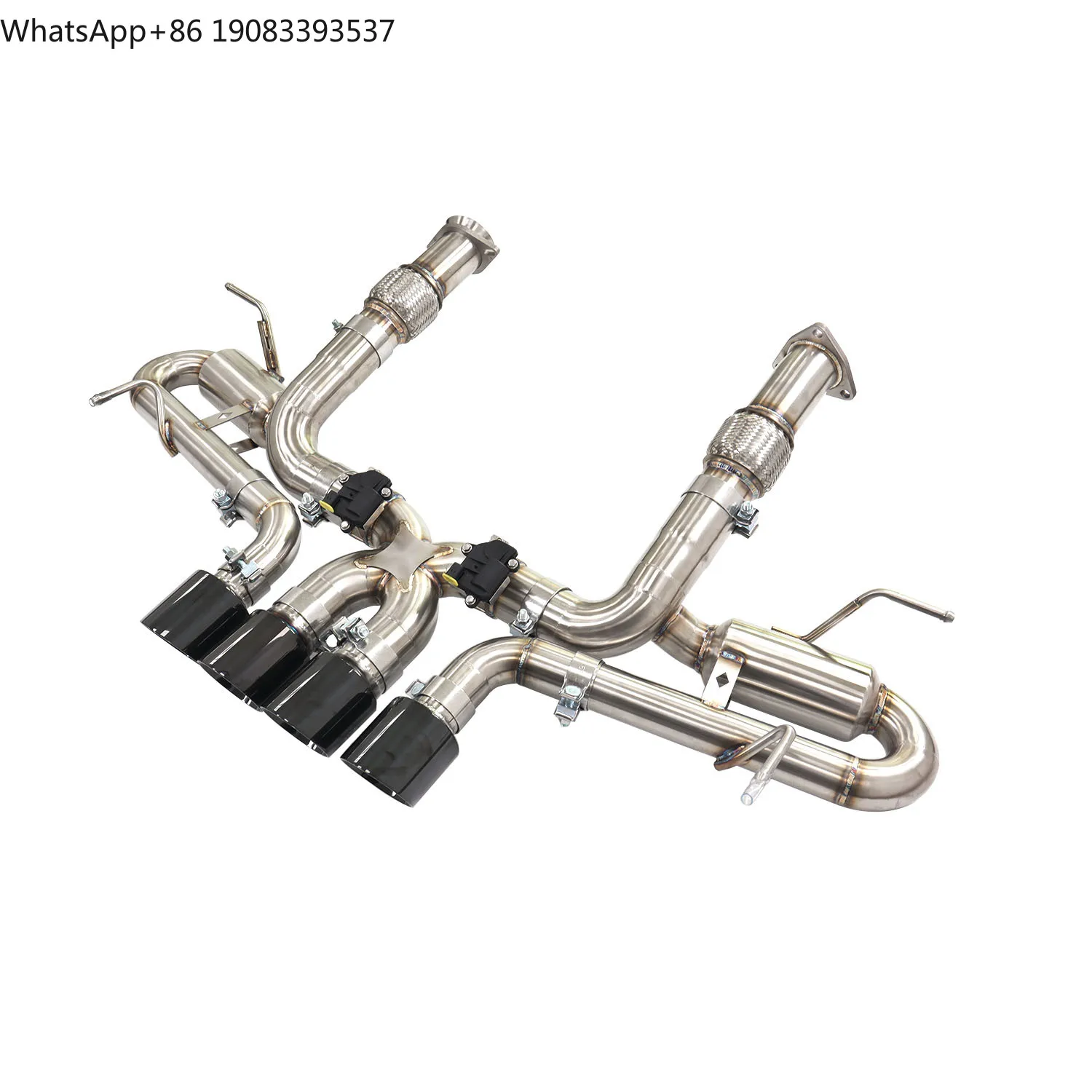 

ING Stainless Pipe Exhaust Catback for Chevrolet Corvette C8 Z06 With Valved Muffler Auto Performance Parts Valvetronic Exhaust