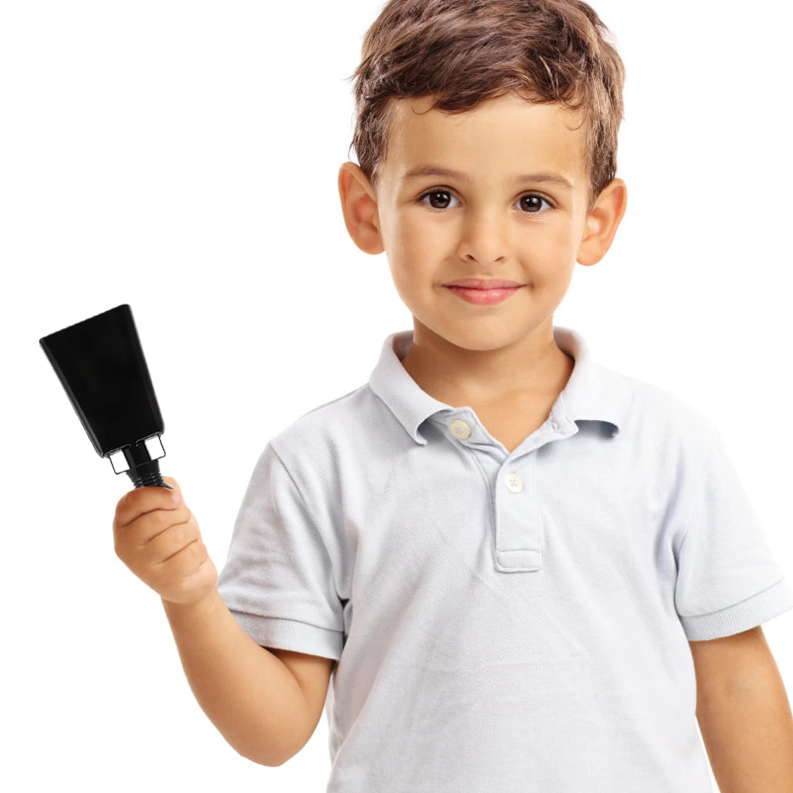 

Handheld Cow Bell With Handle Loud Noisemaker For Sports Mini Cowbells Football Cheer Parties Weddings Musical Service Bell