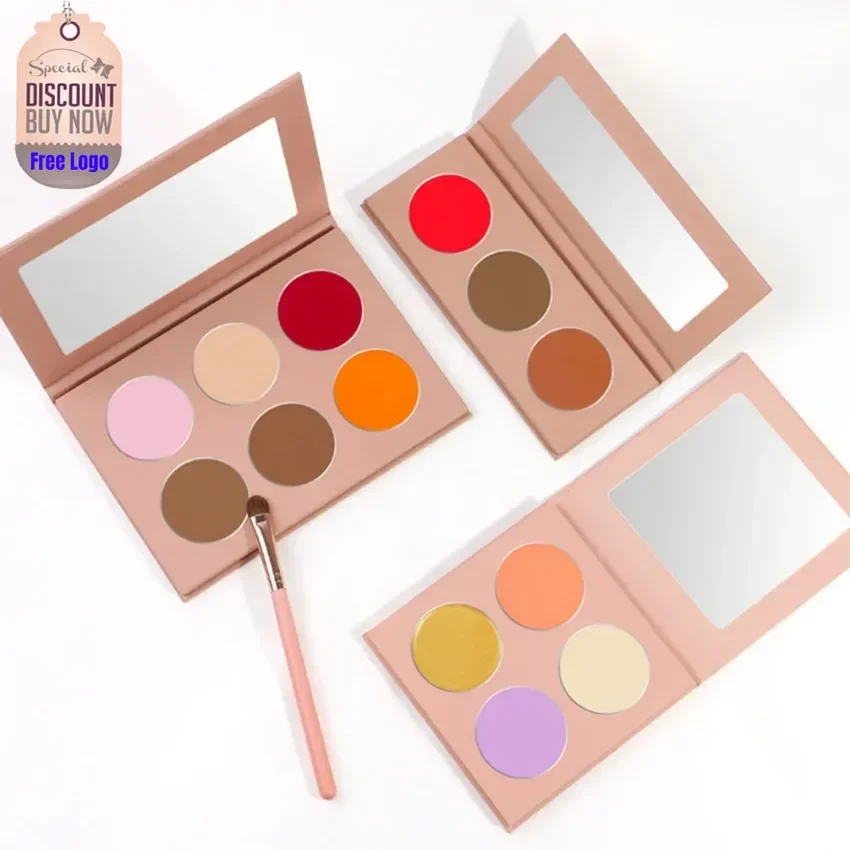 

Custom 3/4/6/8/9colors DIY Contour/concealer/blush Palette Shimmer Matte Long Lasting Easy To Wear Pigment Bulk Makeup