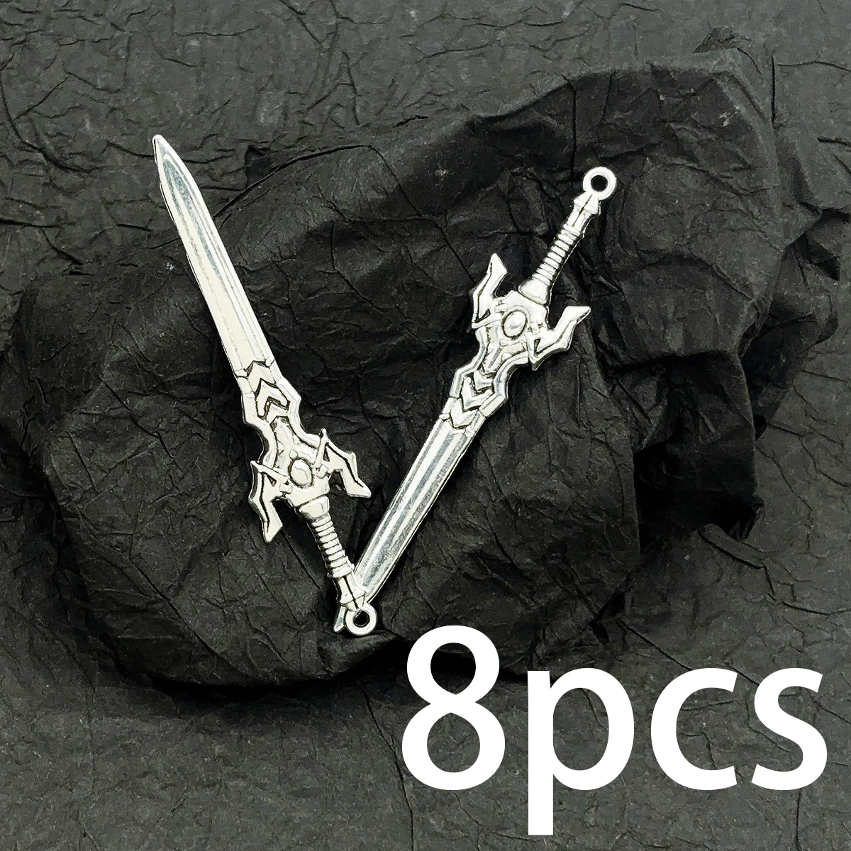 8 Pieces of Handmade Accessories, Carved Handlepieces in Ancient Style, Niche Small Items, Suitable for DIY Bracelets, Necklaces, Earrings, and Basic DIY Jewelry Materials