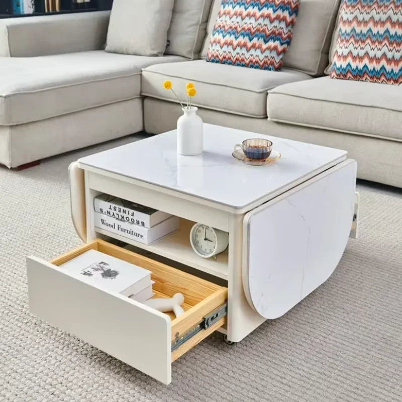 Luxury Space Saving Coffee Table Modern Cheap Multifunction Minimalist Coffee Table Nordic Folding Mesa Auxiliar Furniture