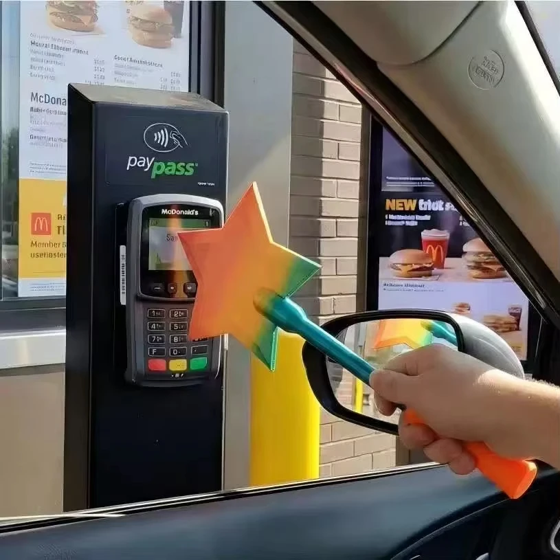 FTCY Fashion Creative Suporte de Cartão de Débito/Crédito 3D Impresso em Formato de Varinha para Mulheres e Homens, Leve e Divertido, com Função Tap to Pay, Presente