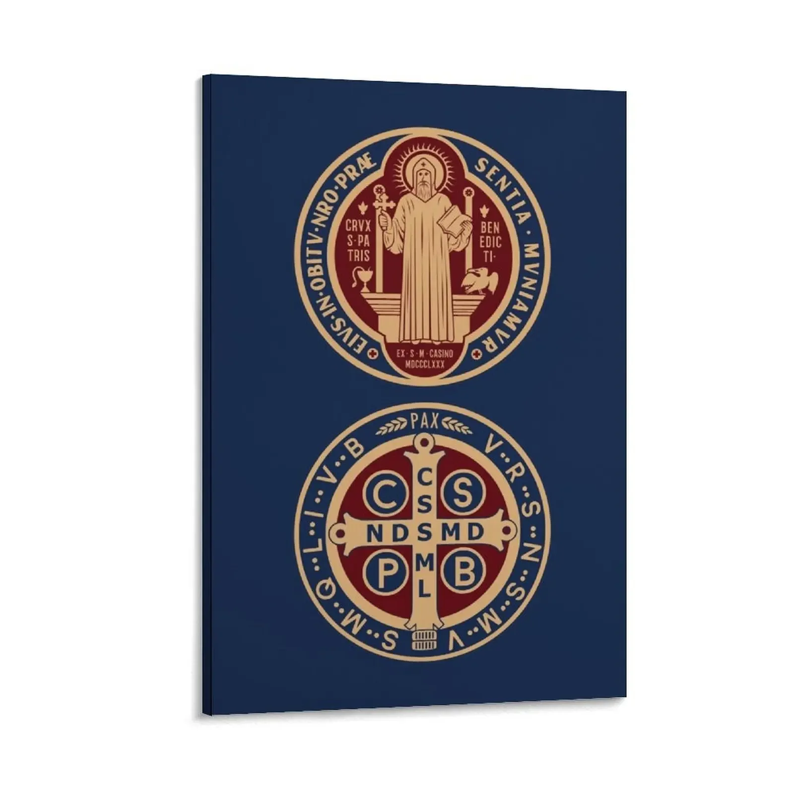 

Saint Benedict Medal Canvas Painting poster aesthetic wall decoration paintings decorations for the room paintings wall decor