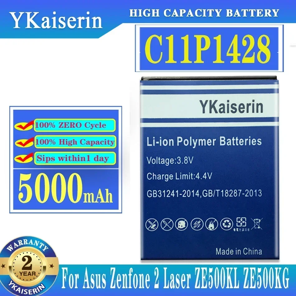 

YKaiserin C11P1428 аккумулятор для Asus ZE500kl Zenfone 2 Zenfone2 Laser ZE500KG Z00ED 5000 мАч полная емкость модель телефона аккумулятор