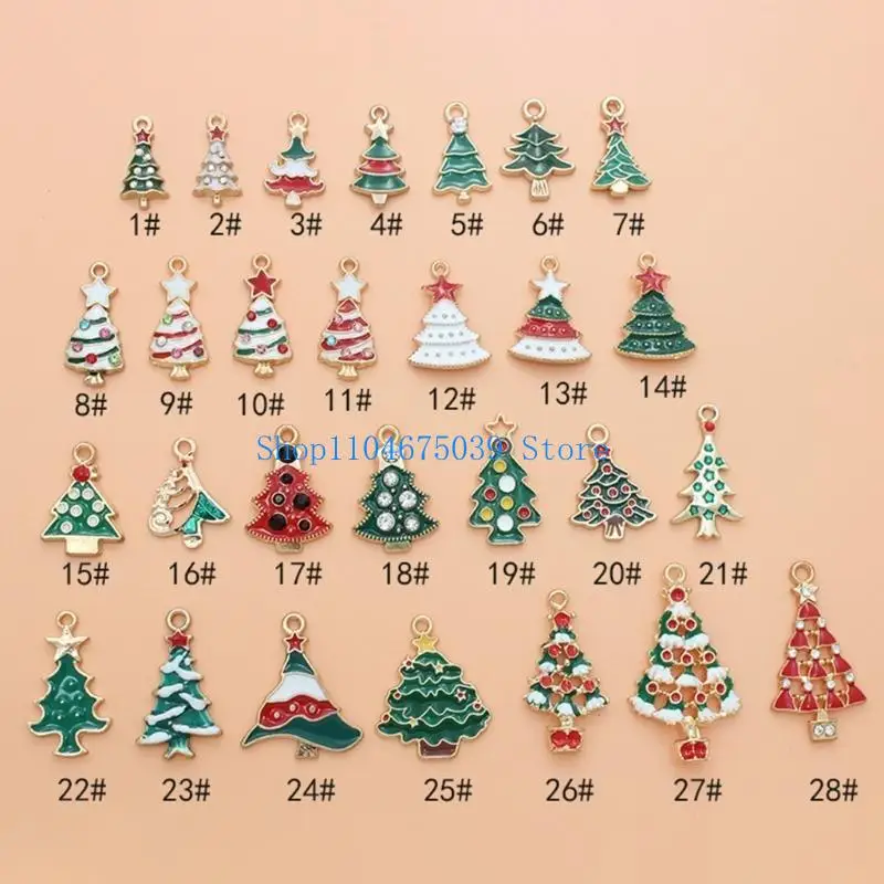 5ASD Christmas Monamel Charms DIY Making Making Charms Christmas Tree Charm