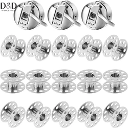 15pcs Singer Sewing Machine Bobbins&3pcs Sewing Machine Bobbin Case Metal Sewing Bobbins with Shuttle Holder for Craft Sewing