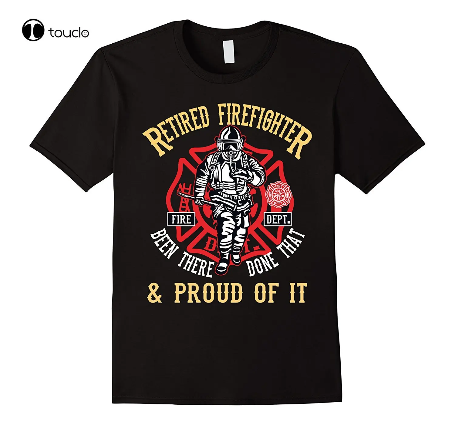 New Summer High Quality Tee Shirt Proud Fireman Retirement Gift 