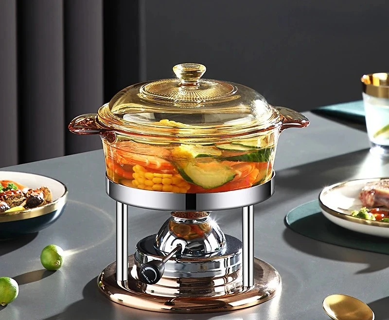 Stove Transparent Outdoor Picnic Stoves Portable Camping Integrated Hot Pot Stove