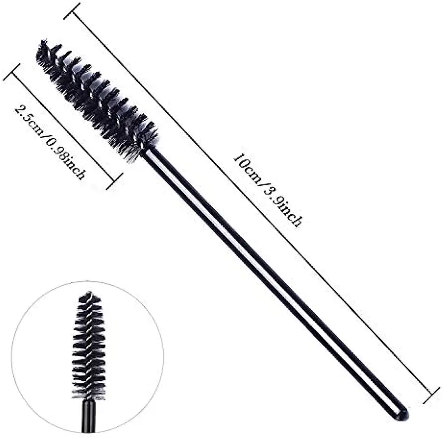 50 Stück Einweg-Wimpern-Mascara-Pinsel für Wimpernverlängerung, Augenbrauen und Make-up, Großhandel mit Make-up-Werkzeugen