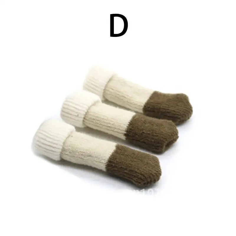 4 teile/satz Anti-Rutsch-Stoff Stuhl Bein Socken 10*3,5 cm, Strickstrümpfe für Bodenschutz, Möbel Füße Ärmel Abdeckungen für Tisch