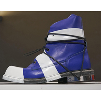 Multicolor Catwalk Ankle Men's Boots Strap Design Shoes Winter Boots Retro Genuine Leather Luxury Slip On Casual High-top Shoes