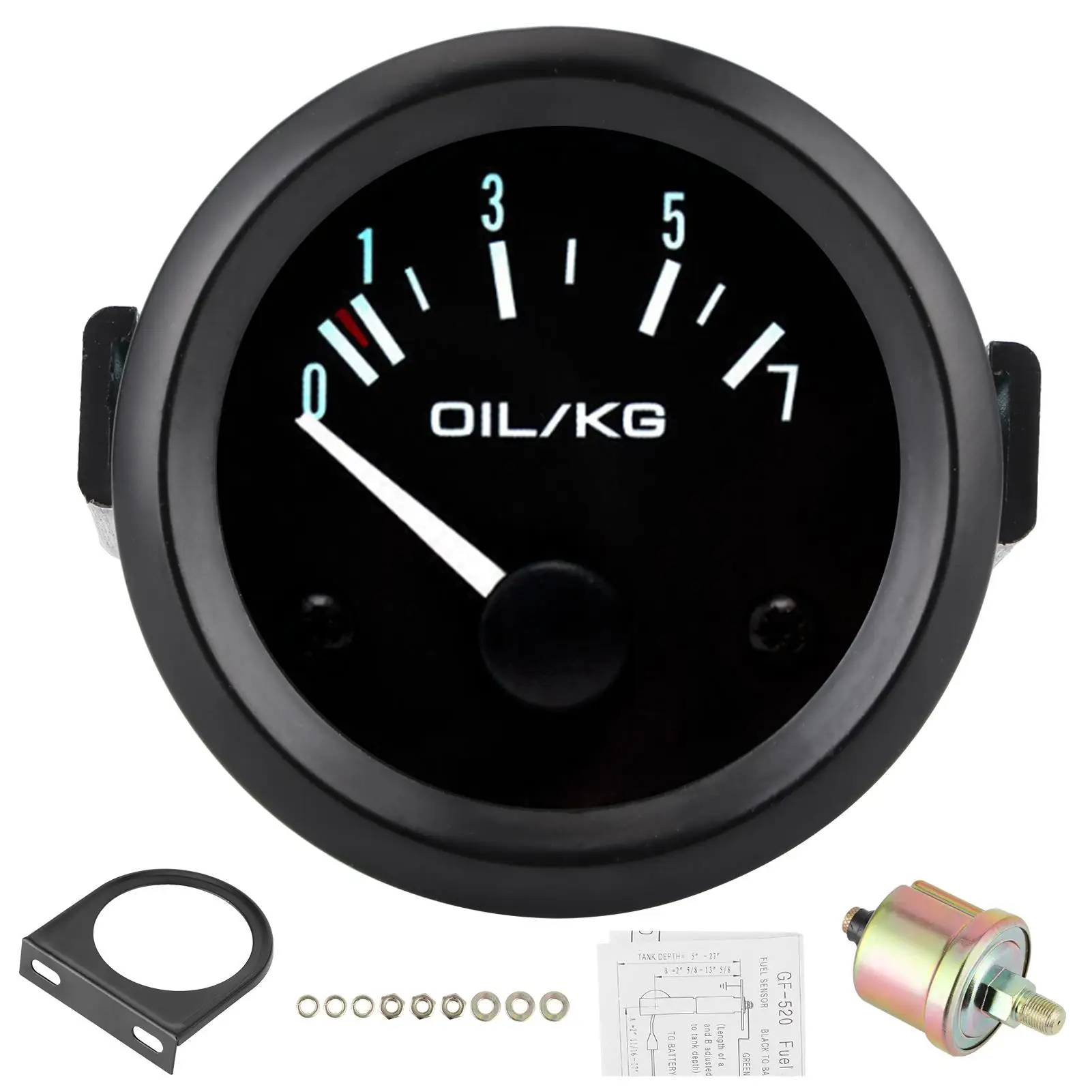 

Oil Pressure Meter for White LED Light LED Oil Pressure Gauge with High Accuracy Sensor for indicate the Oil Pressure Of the