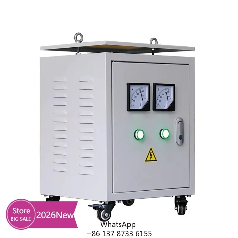 2026 New Three-Phase Power/Distribution Transformer 5KVA 380V Input 0.38KV/220V Output Triple-Winding Coil Copper