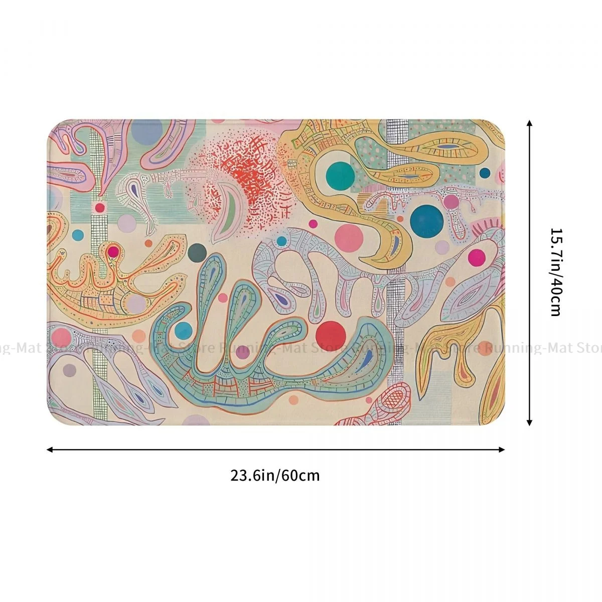 Wassily Kandinsky Bath Non-Slip Carpet Capricious Forms Bedroom Mat Entrance Door Doormat Floor Decor Rug