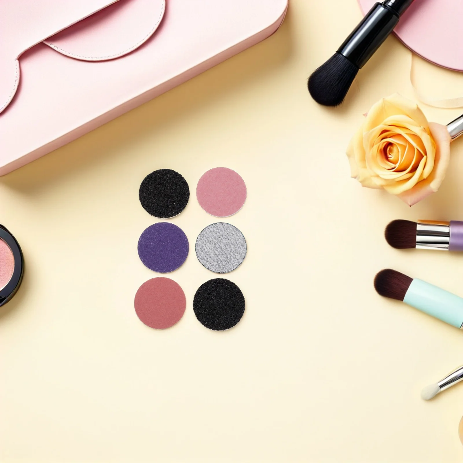 2セットプロフェッショナルネイルドリルサンドペーパーディスク25mm交換パッドマニキュアペディキュア角質除去ネイルバフ研磨