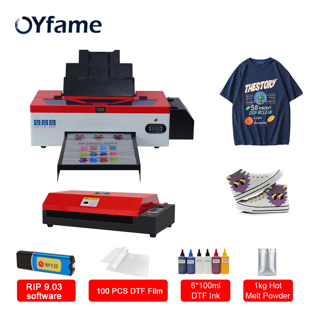 

OYfame For Epson L1800 DTF Printer A3 DTF Printer directly transfer film textile printer For L1800 t shirt printing machine A3