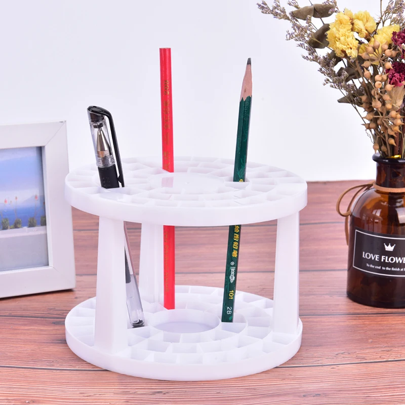 49 Hole Artist Fine Art Brush Holder Organizable Foldable Desktop Stand Brush Holder