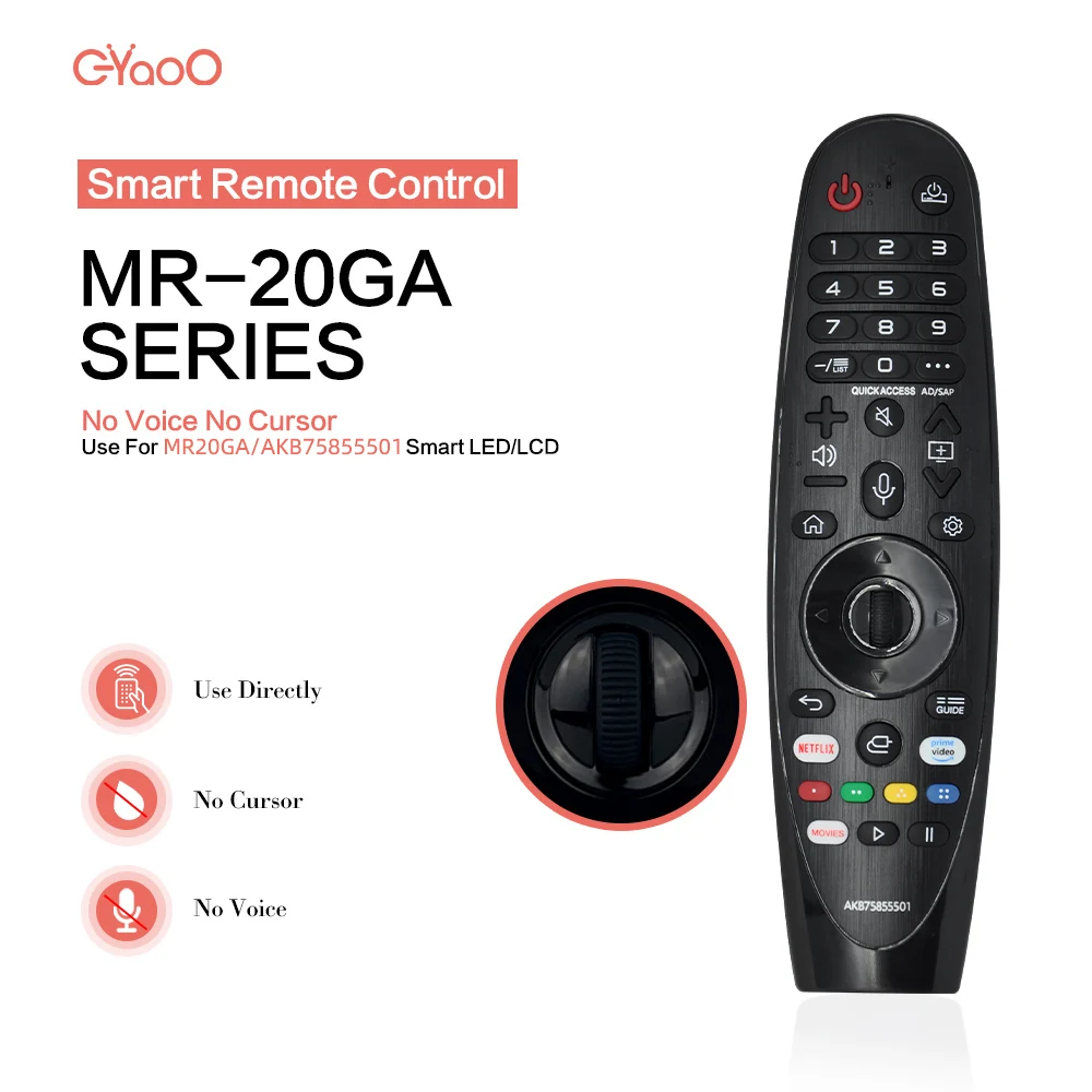 AKB 75855501   جهاز تحكم عن بعد MR20GA IR للتلفزيون الذكي AI OLED تلفزيون ذكي بدون وظيفة المؤشر الصوتي MR20IR