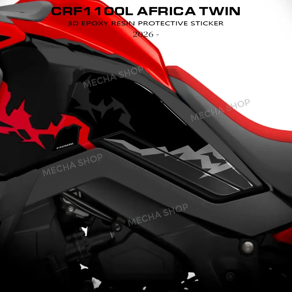 

3D Epoxy Resin Sticker Protection Kit For CRF1100L Africa Twin CRF 1100 L 2026 Tank Pad