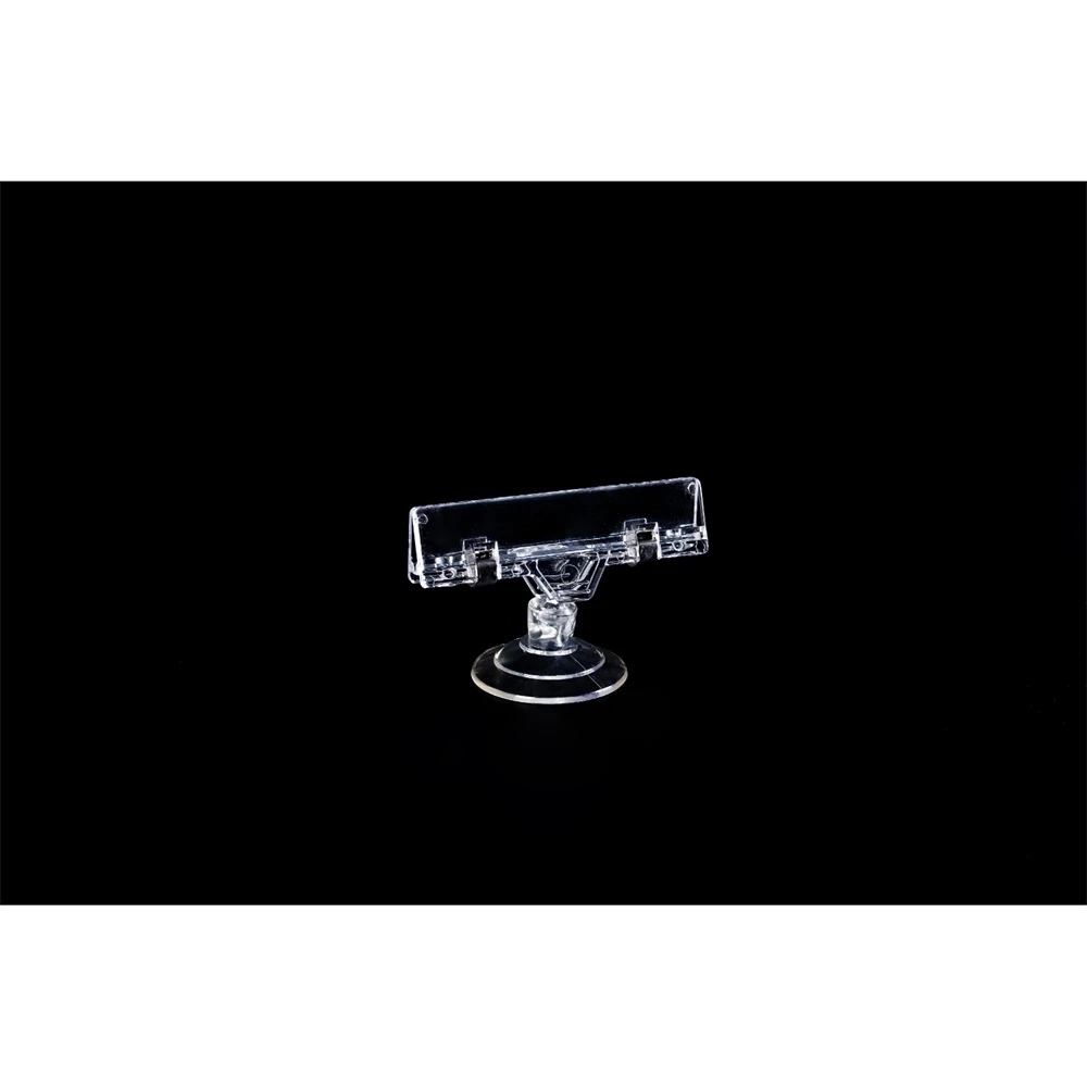 Suction Cup Clip Holder Clear Clear Price Tag With Turnable Clip