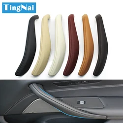 Left Right Interior Door Pull Handle Leather Outer Cover Replacement For BMW 5 Series G30 G31 F90 2018 2019 2020 2021 2022 2023