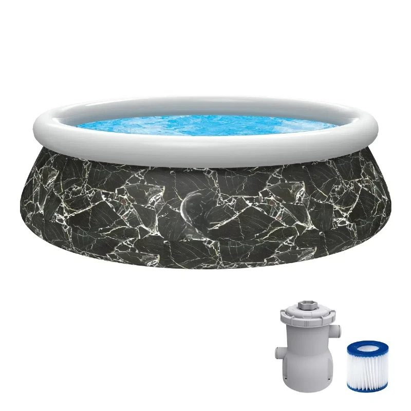 New Design Summer Round PVC Inflatable Pool Durable Inflatable Swimming Pool Family Above Ground Pool