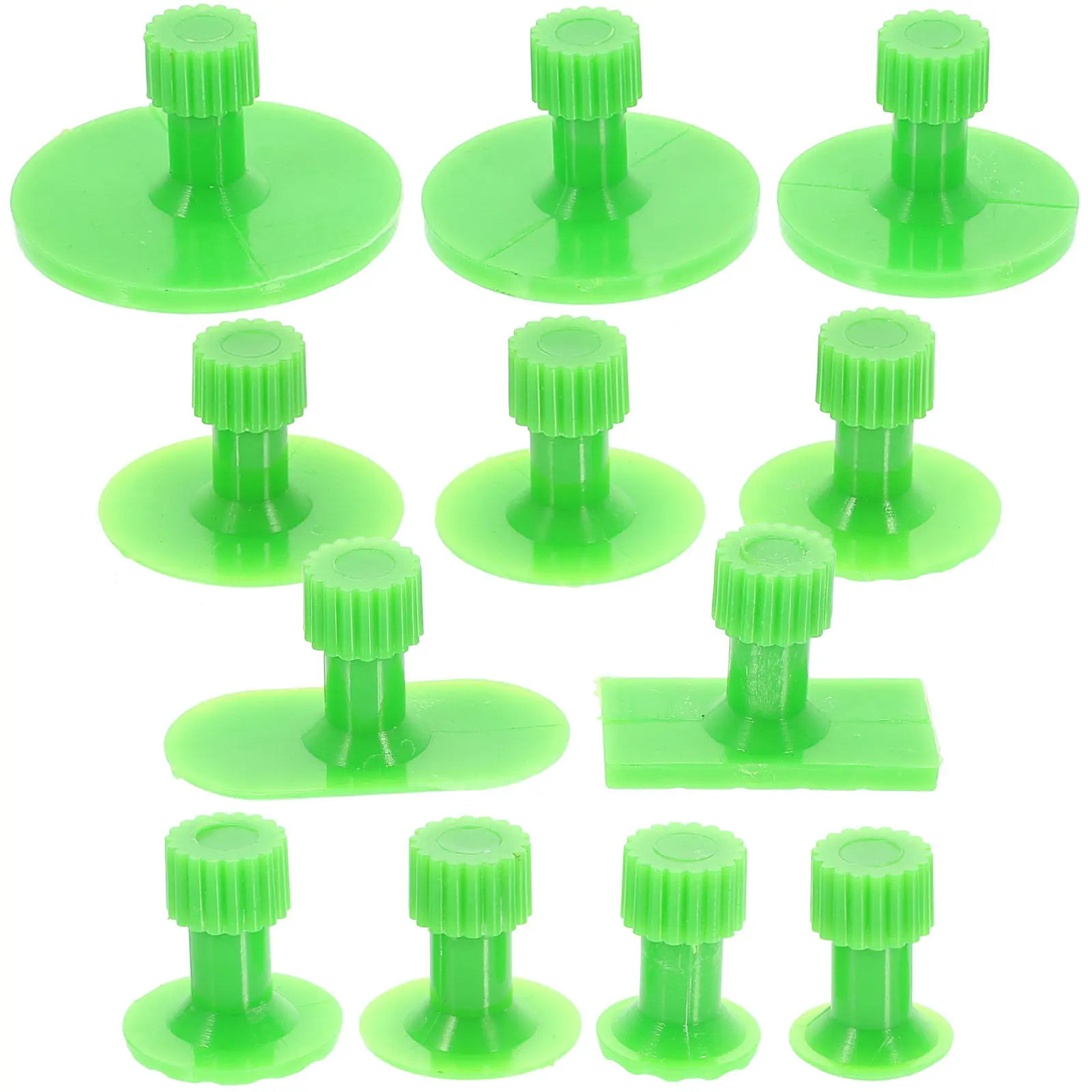

12Pcs ABS Dent Puller Tabs Kit for Small Auto Body High Impact Resistance Bumper Trim Removal Tool