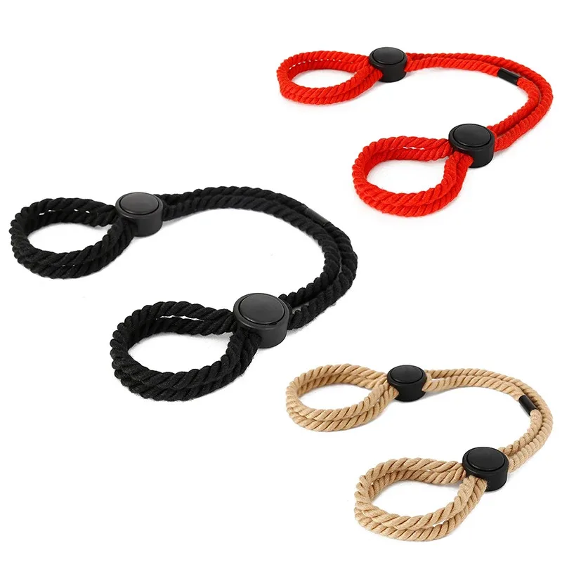 Shop Adjustable Erotic Slave Bdsm Bondage Rope Handcuffs Wrist Flirting Fetish Adults Games Toys For Women No Vibrator Sex