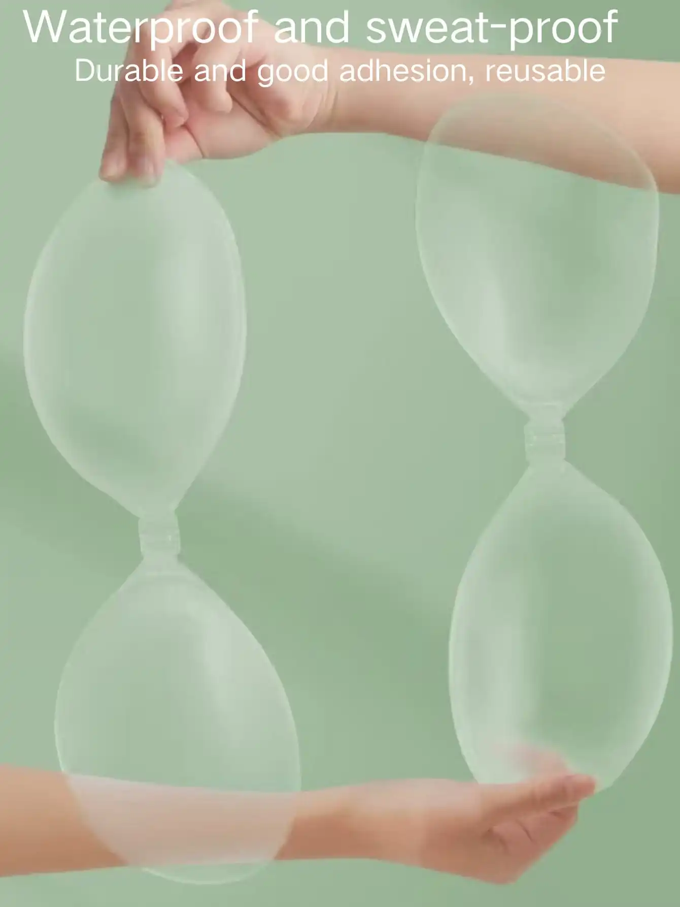 حمالة صدر نسائية من السيليكون غير مرئية بدون حمالات مع حشوة لاصقة، مناسبة للزوجين مع فساتين الزفاف وفساتين الزفاف. #1