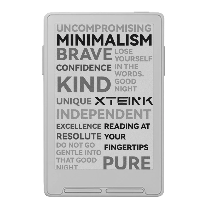 قارئ كتب إلكتروني XTEINK X3 بشاشة E-Ink، إصدار دولي يدعم لغات متعددة، قارئ محمول فائق النحافة بشاشة 3.7 بوصة، هدية مثالية