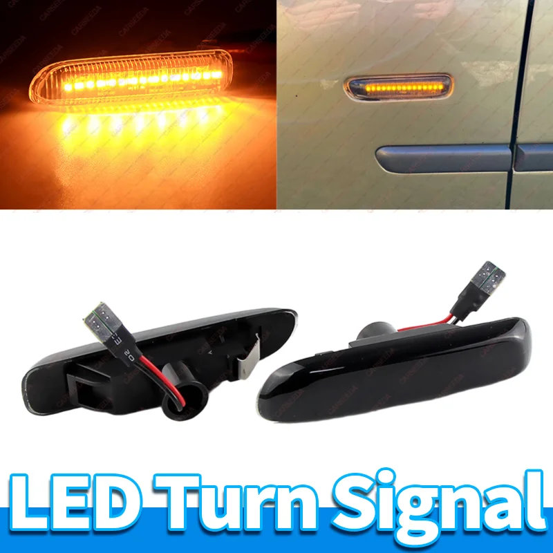 

2 шт. светодиодный динамический последовательный боковой указатель поворота для BMW E46 3 серии Sedan Coupe Convertible Wagon Компактный без ошибок